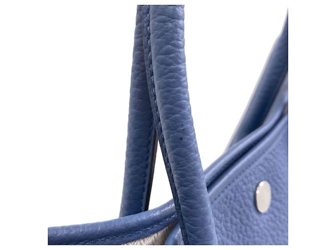 Hermès Borsa Tote Hermes Garden Party Blue Agate - vista 11