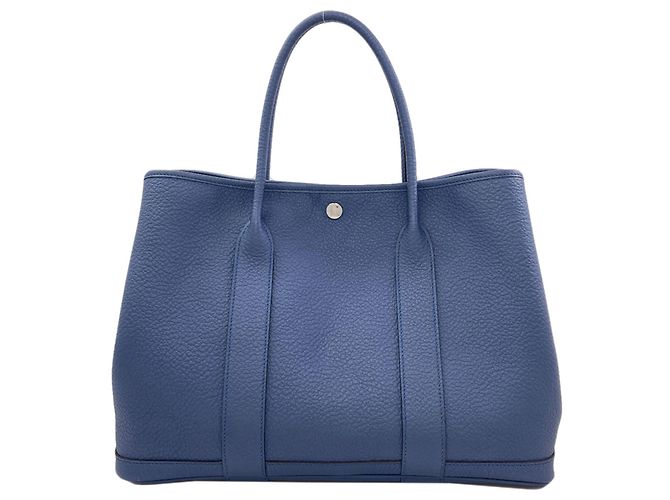Hermès Borsa Tote Hermes Garden Party Blue Agate - vista 2