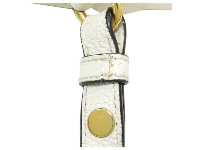 Borsa a tracolla in pelle Miu Miu Marrone Bianco - vista 11