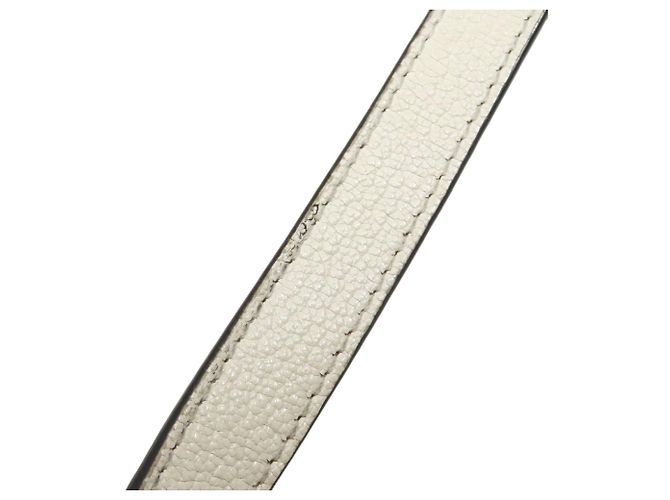 Borsa a tracolla in pelle Miu Miu Marrone Bianco - vista 14