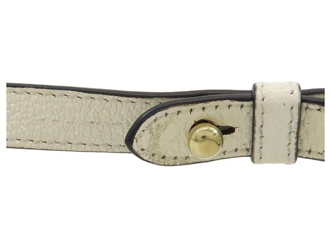Borsa a tracolla in pelle Miu Miu Marrone Bianco - vista 15