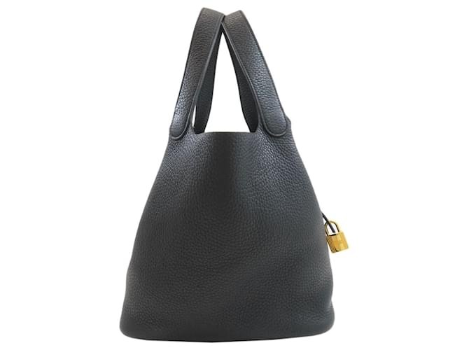 Hermès Borsa Hermes Picotin Lock MM Nero - vista 3