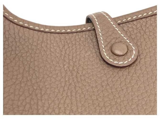 Hermès Hermes Evelyne TPM Schultertasche Taupe - Ansicht 8