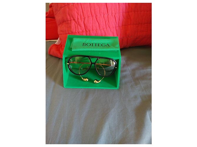 Occhiali da sole aviator Bottega Veneta Nero - vista 2