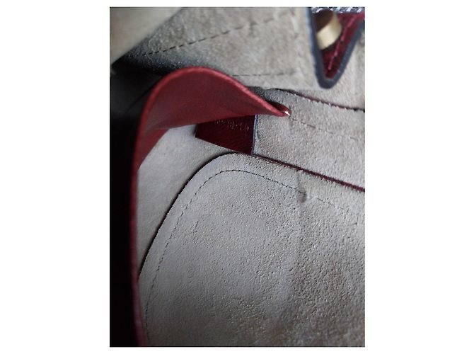 Borsa a tracolla Chloé Marcie in pelle bordeaux Marrone Bordò - vista 7