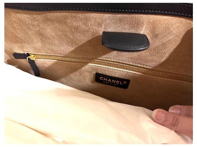 Borsa Shopping Tote Chanel in Pelle Nera SS26 Nero - vista 6