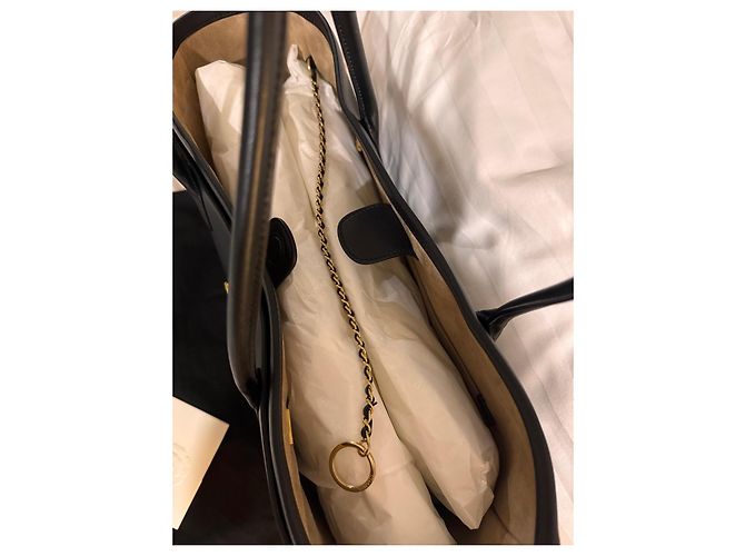 Borsa Shopping Tote Chanel in Pelle Nera SS26 Nero - vista 7