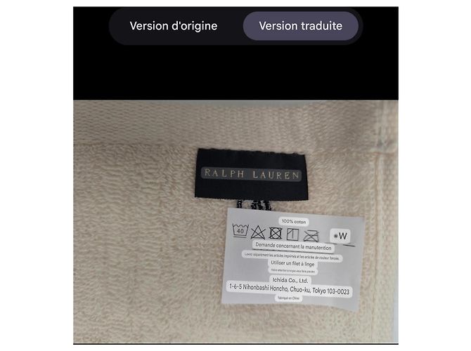 Set 2 asciugamani Ralph Lauren Home Nero Rosso Beige - vista 9