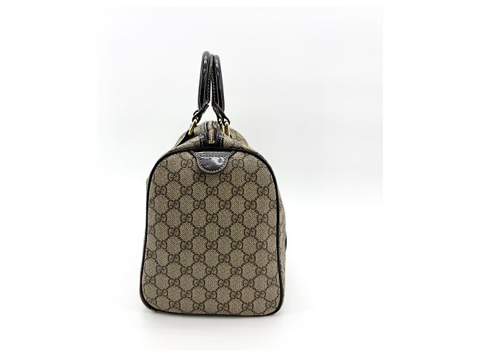 Gucci Web Joy Boston GG Coated Canvas Medium Beige - vista 3