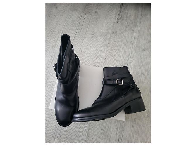 Autre Marque Officine Générale Stivaletti Carla in pelle nera Nero - vista 3
