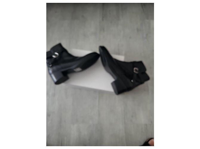 Autre Marque Officine Générale Stivaletti Carla in pelle nera Nero - vista 4