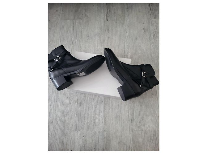 Autre Marque Officine Générale Stivaletti Carla in pelle nera Nero - vista 5