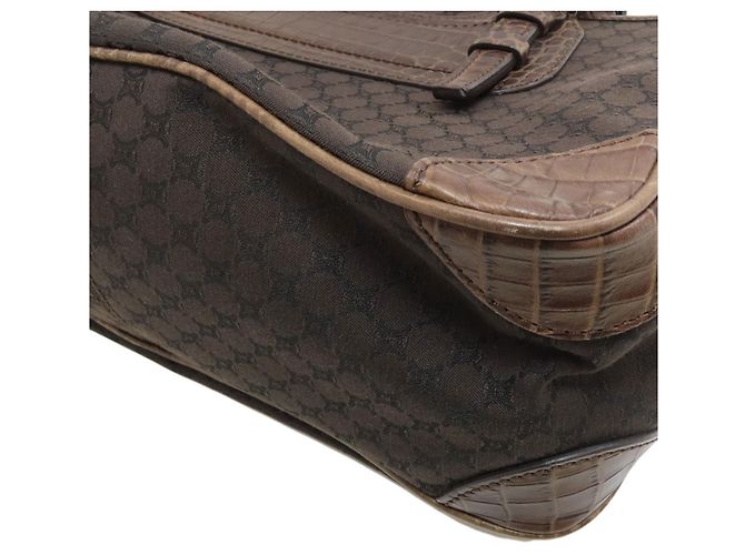 Céline Borsa Celine Boogie Bag motivo Macadam Marrone scuro - vista 11