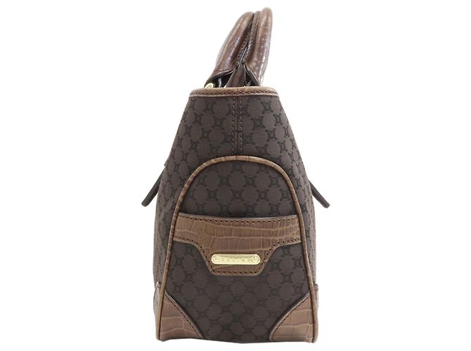 Céline Borsa Celine Boogie Bag motivo Macadam Marrone scuro - vista 3