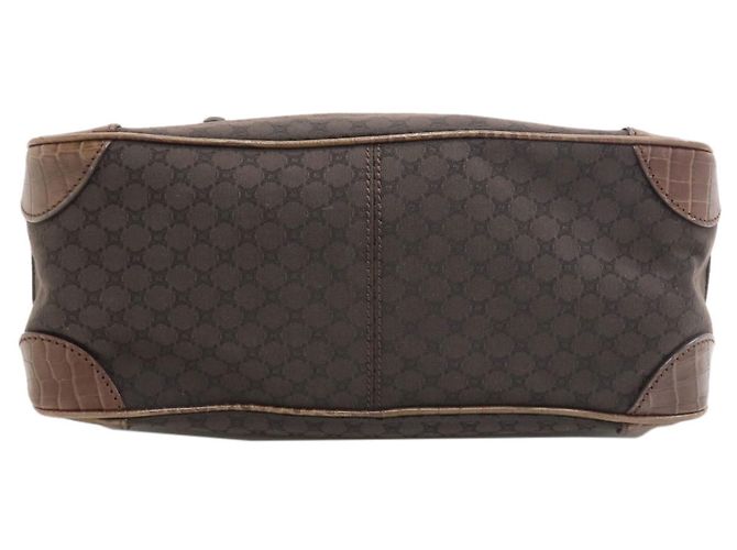 Céline Borsa Celine Boogie Bag motivo Macadam Marrone scuro - vista 4