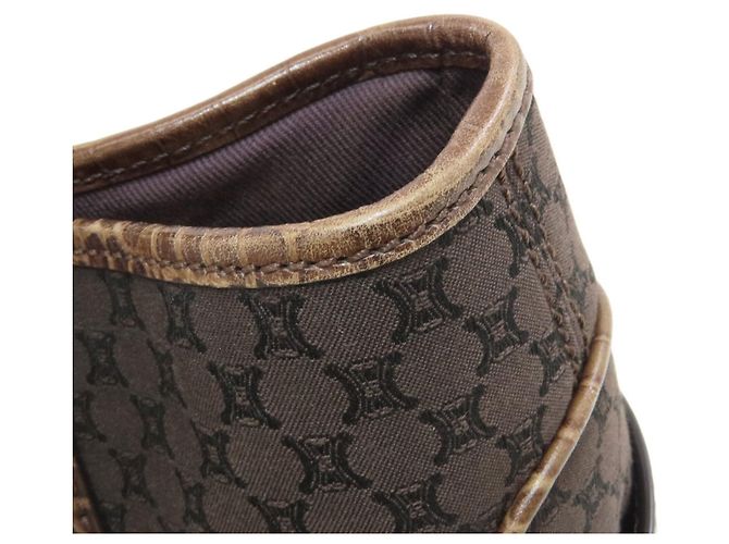 Céline Borsa Celine Boogie Bag motivo Macadam Marrone scuro - vista 9
