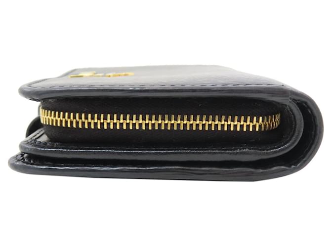 Saffiano Cartera bi-fold Prada Logo Negro - vista 3