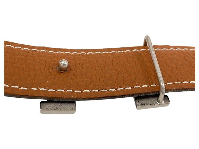 Hermès Hermes H-Belt: Wendelbarer Ledergürtel Braun Schwarz - Ansicht 7