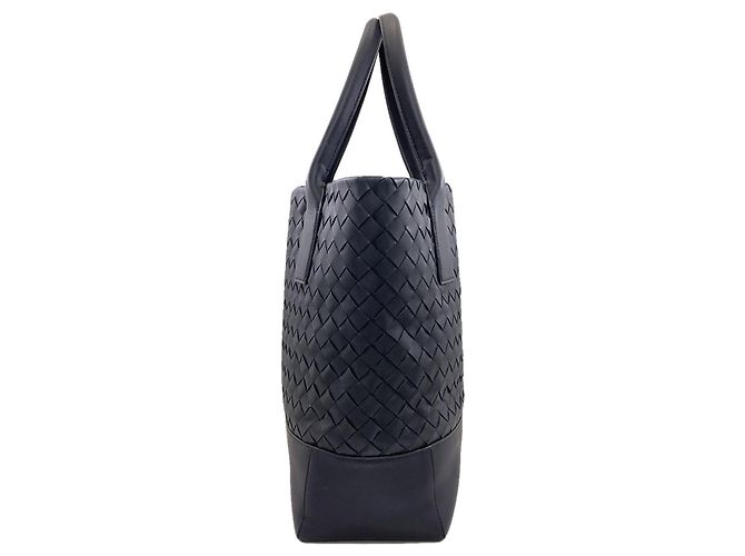 Borsa Tote Bottega Veneta Intrecciato Nero - vista 3