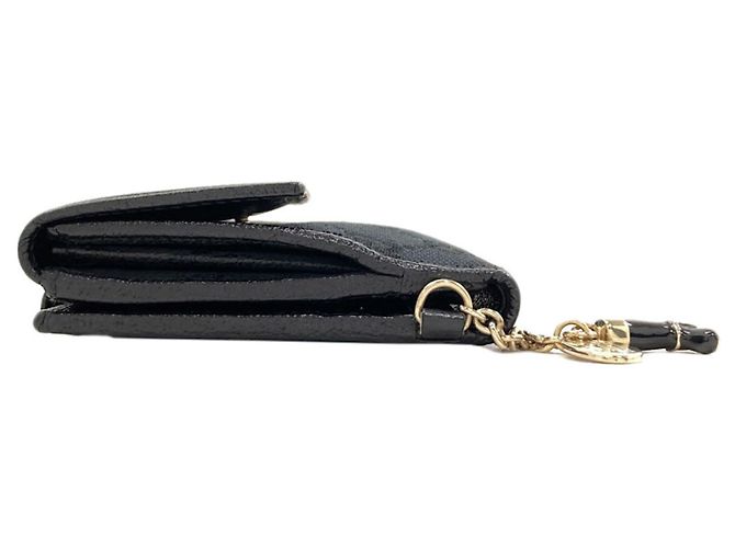 Portafoglio bi-fold Gucci in canvas GG nero - vista 3