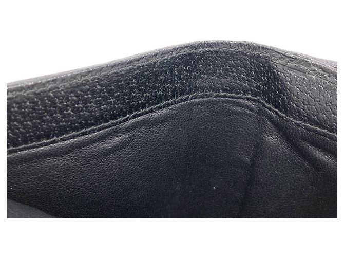Portafoglio bi-fold Gucci in canvas GG nero - vista 9