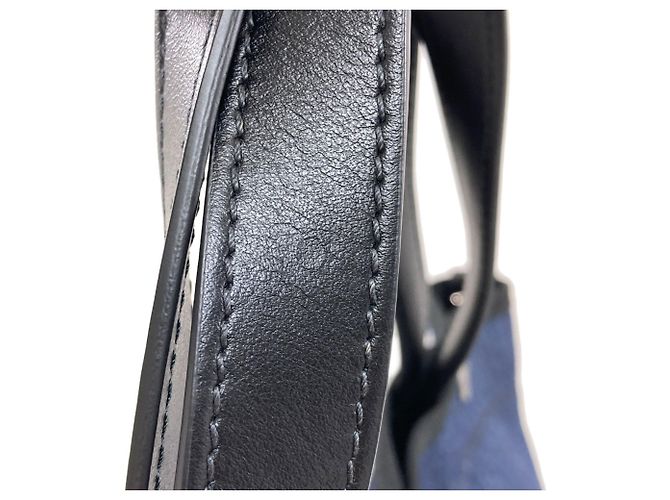 Prada Denim 2-Way Tote Bag Marineblau - Ansicht 10