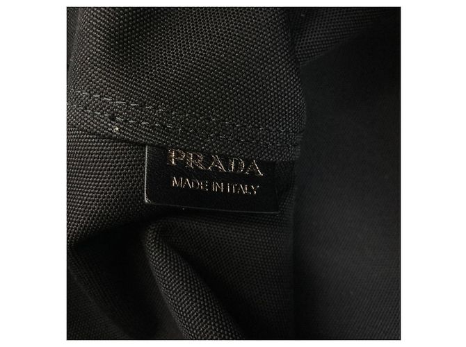 Prada Denim 2-Way Tote Bag Marineblau - Ansicht 6