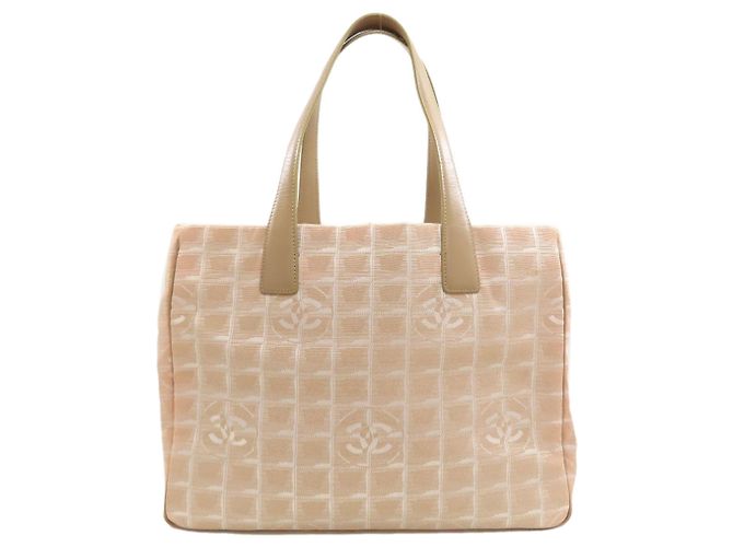 Borsa Tote Chanel New Travel Line MM Beige - vista 2