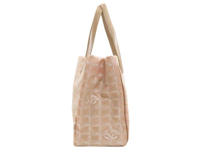 Borsa Tote Chanel New Travel Line MM Beige - vista 3