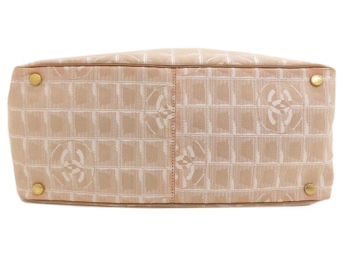 Borsa Tote Chanel New Travel Line MM Beige - vista 4