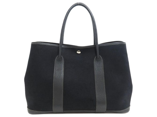 Hermès Borsa Tote Hermes Garden Party PM Nero - vista 2