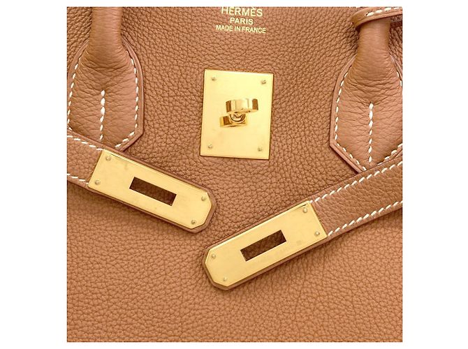 Hermès Borsa Hermes Birkin 35 Gold D'oro - vista 14