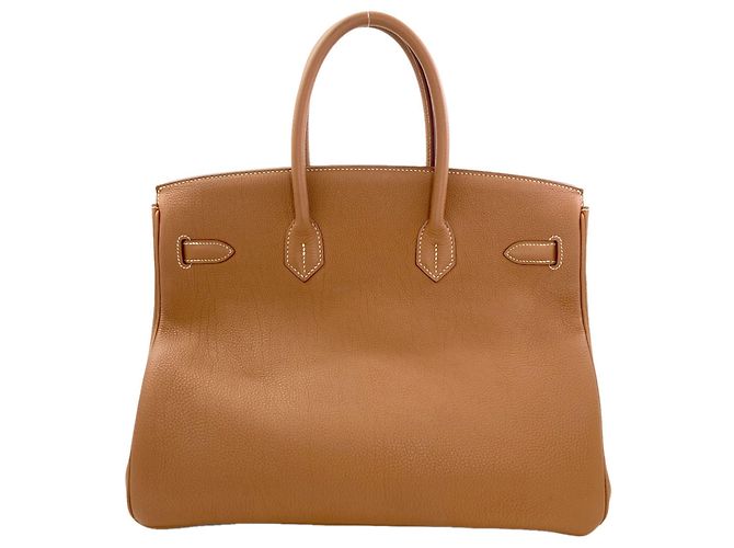 Hermès Borsa Hermes Birkin 35 Gold D'oro - vista 2