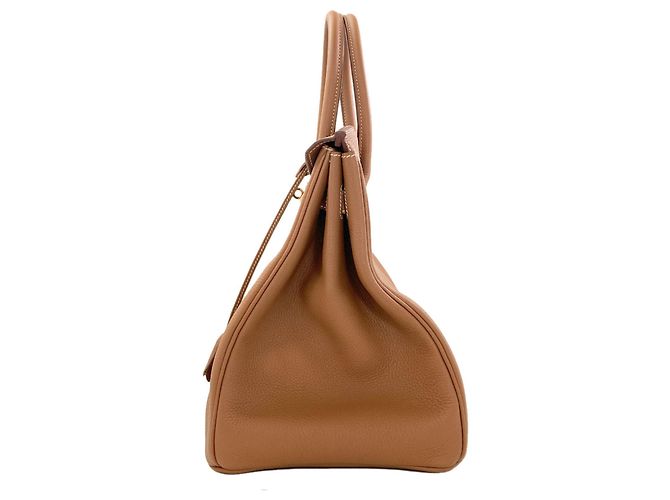 Hermès Borsa Hermes Birkin 35 Gold D'oro - vista 3
