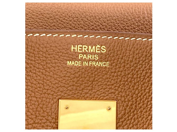Hermès Borsa Hermes Birkin 35 Gold D'oro - vista 6