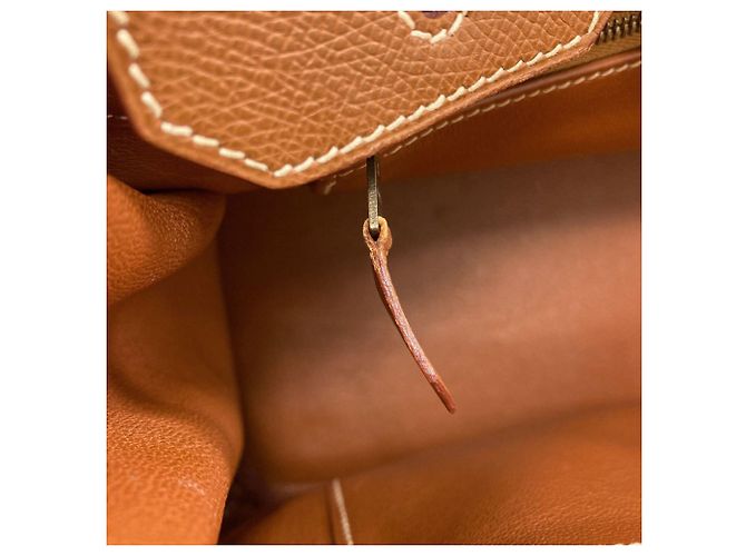 Hermès Borsa Hermes Birkin 30 in pelle Epsom Gold D'oro - vista 12