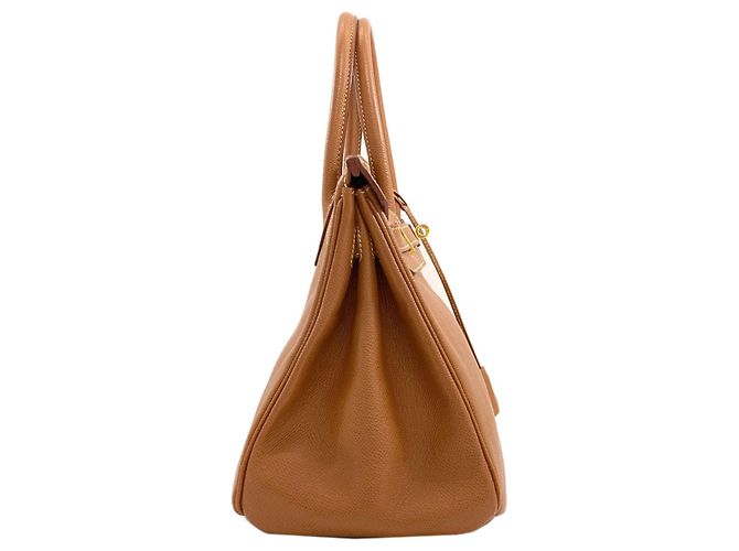 Hermès Borsa Hermes Birkin 30 in pelle Epsom Gold D'oro - vista 3