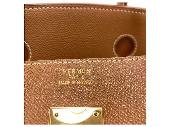 Hermès Borsa Hermes Birkin 30 in pelle Epsom Gold D'oro - vista 6