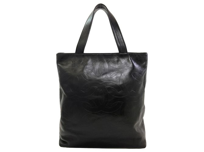 Chanel Coco Mark Gold Hardware Tote Bag Black - view 2