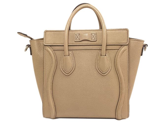 Céline Borsa a mano 2-Way Celine Luggage Nano Marrone - vista 2