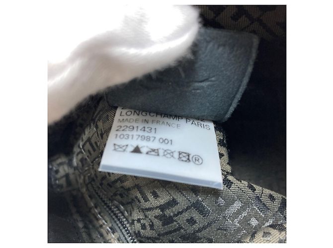 Longchamp Logo Schultertasche Schwarz - Ansicht 7