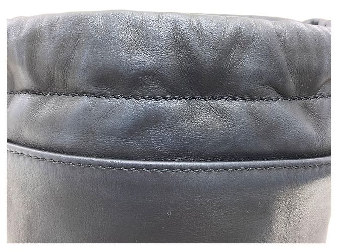 Longchamp Logo Schultertasche Schwarz - Ansicht 9