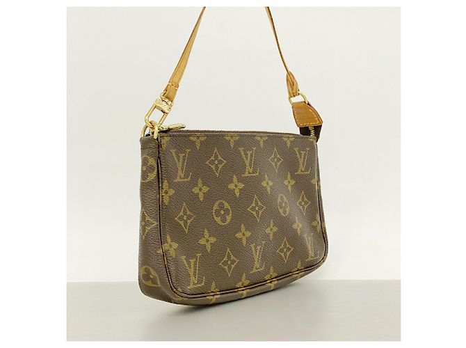 Borsa Louis Vuitton Monogram Pochette Accessoires M51980 Marrone - vista 2
