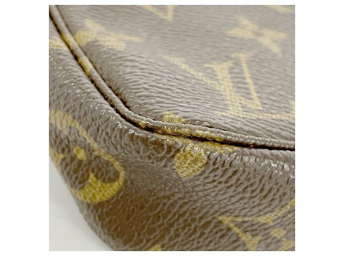 Borsa Louis Vuitton Monogram Pochette Accessoires M51980 Marrone - vista 6
