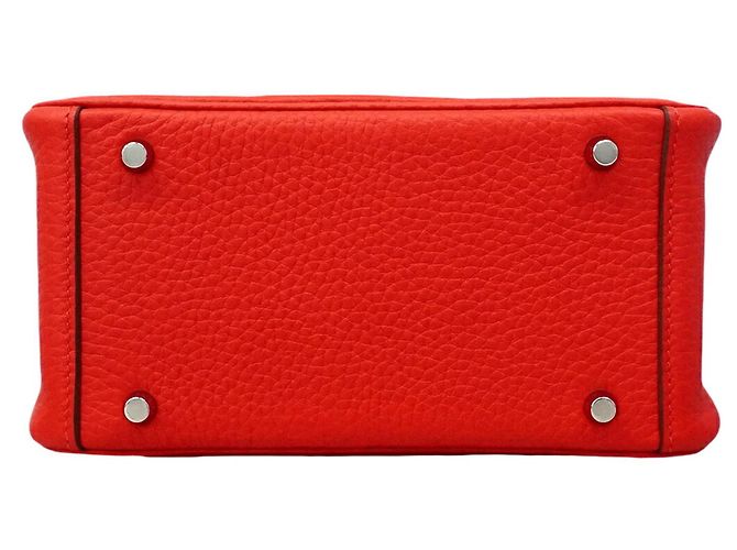 Hermès Hermes Mini Lindy Handtasche Rot - Ansicht 3