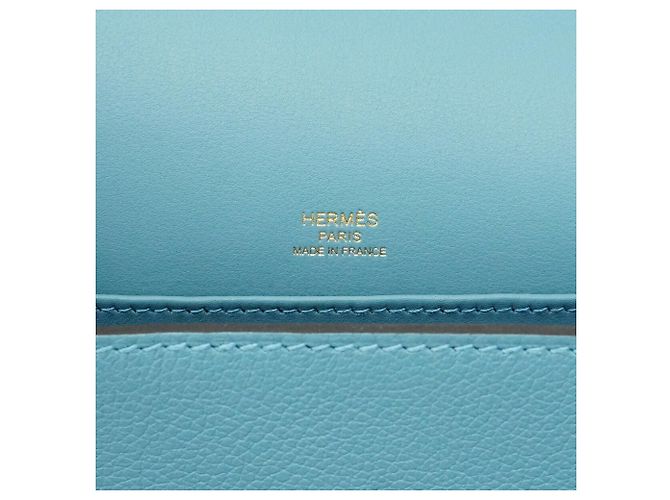 Hermès Borsa a tracolla Hermes Geta in New Blue Jean - vista 5