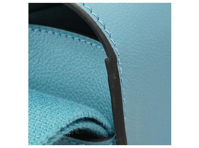 Hermès Borsa a tracolla Hermes Geta in New Blue Jean - vista 6