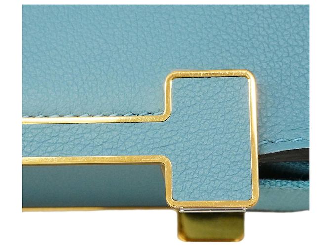 Hermès Borsa a tracolla Hermes Geta in New Blue Jean - vista 7