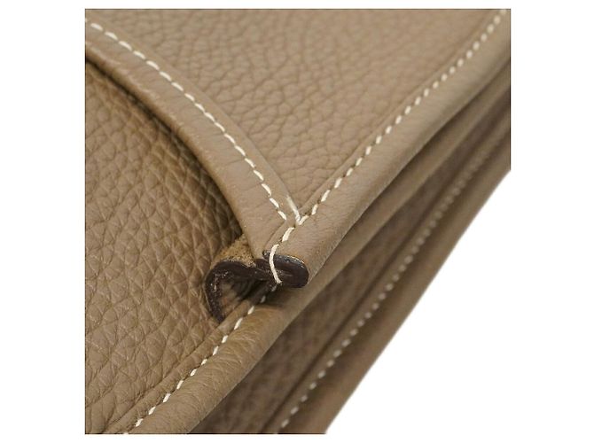 Hermès Borsa a tracolla Hermes Evelyne 3PM Taupe - vista 11