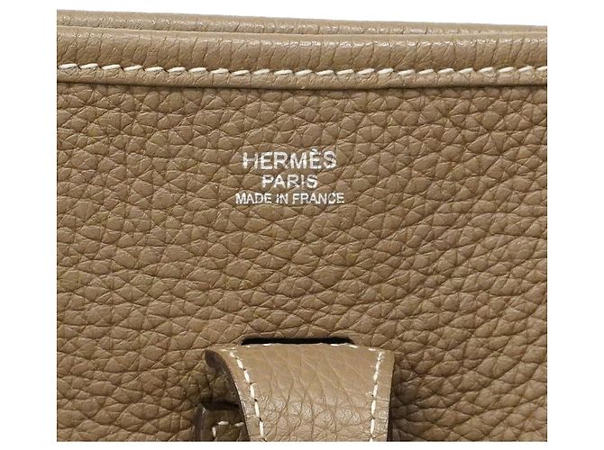 Hermès Borsa a tracolla Hermes Evelyne 3PM Taupe - vista 5